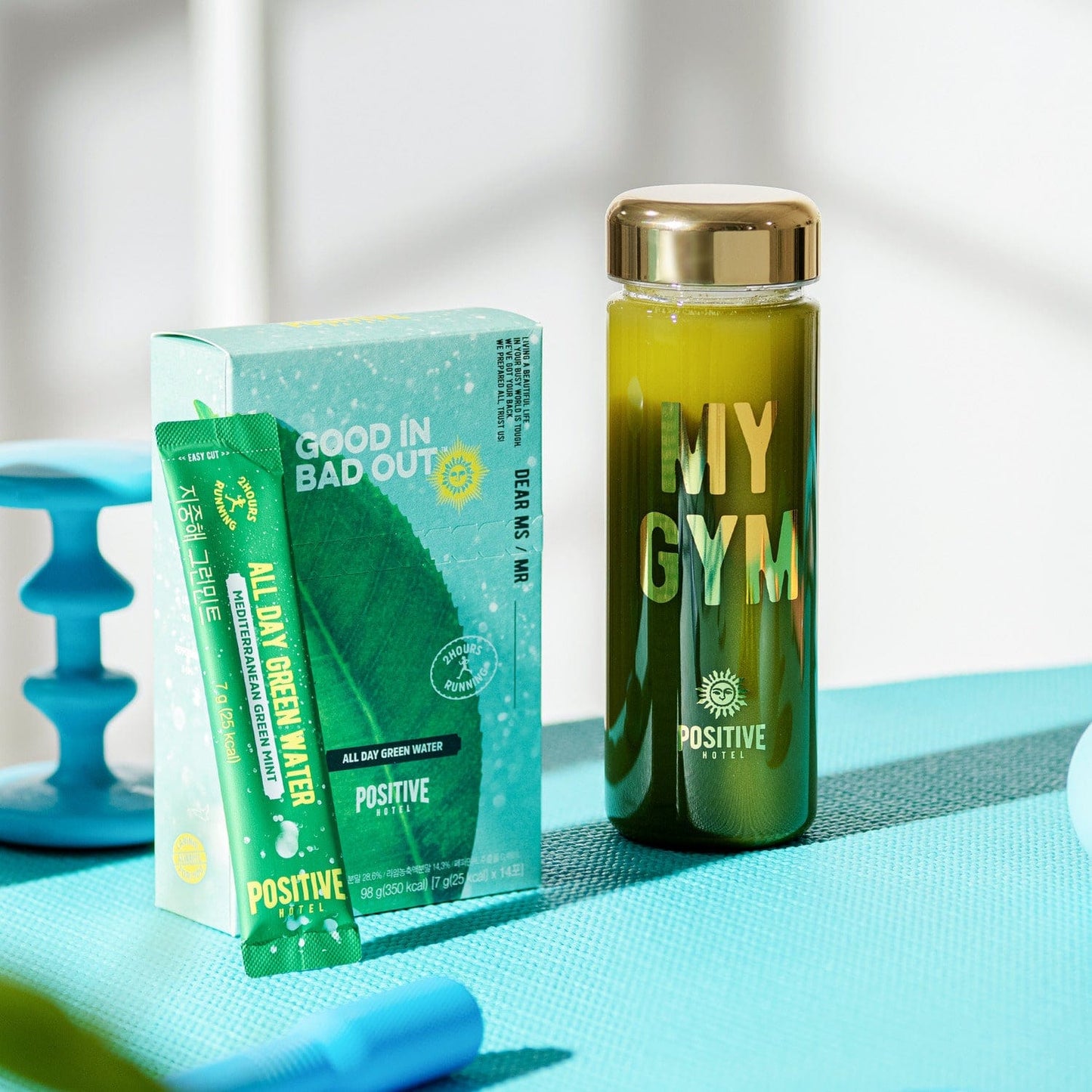 Positive Hotel Detox Supplement GREEN-MINT DETOX STIX